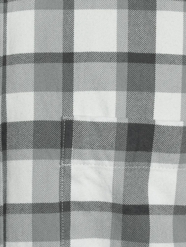 Flannel Shirt With Armbands