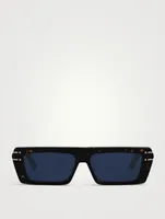 DiorSignature Flat-Top Rectangular Sunglasses