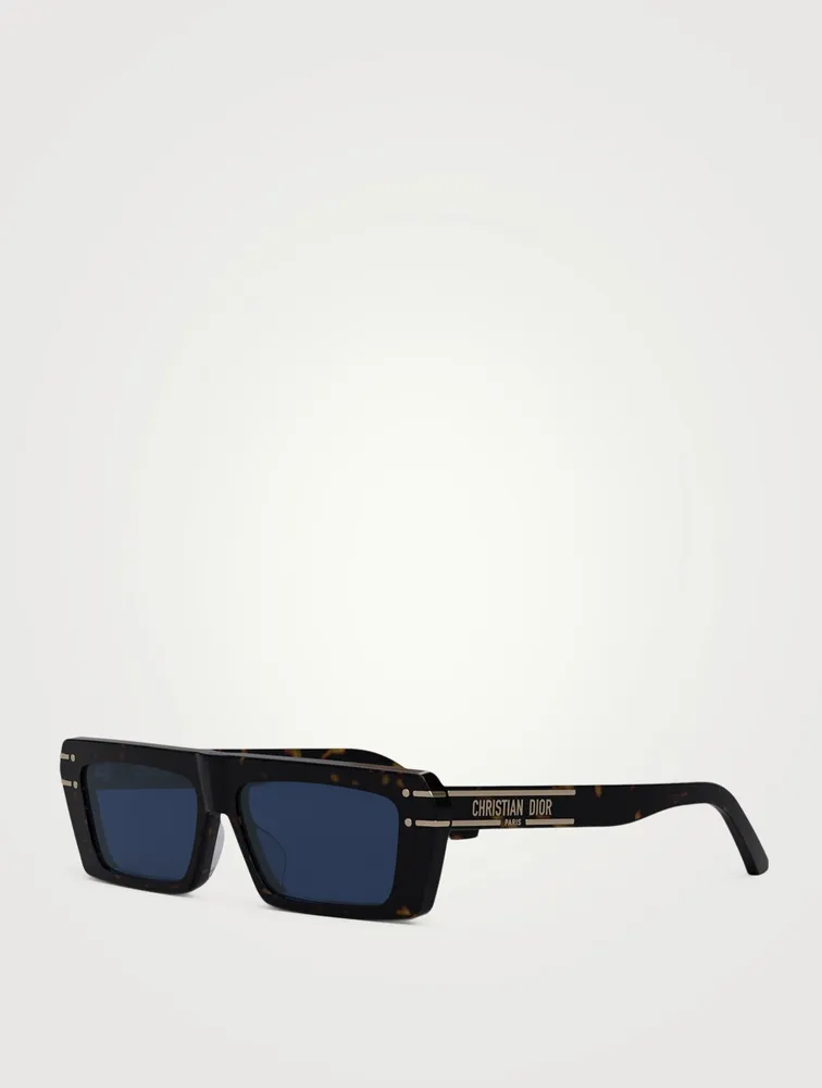 DiorSignature Flat-Top Rectangular Sunglasses