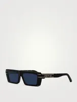 DiorSignature Flat-Top Rectangular Sunglasses