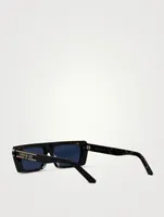 DiorSignature Flat-Top Rectangular Sunglasses