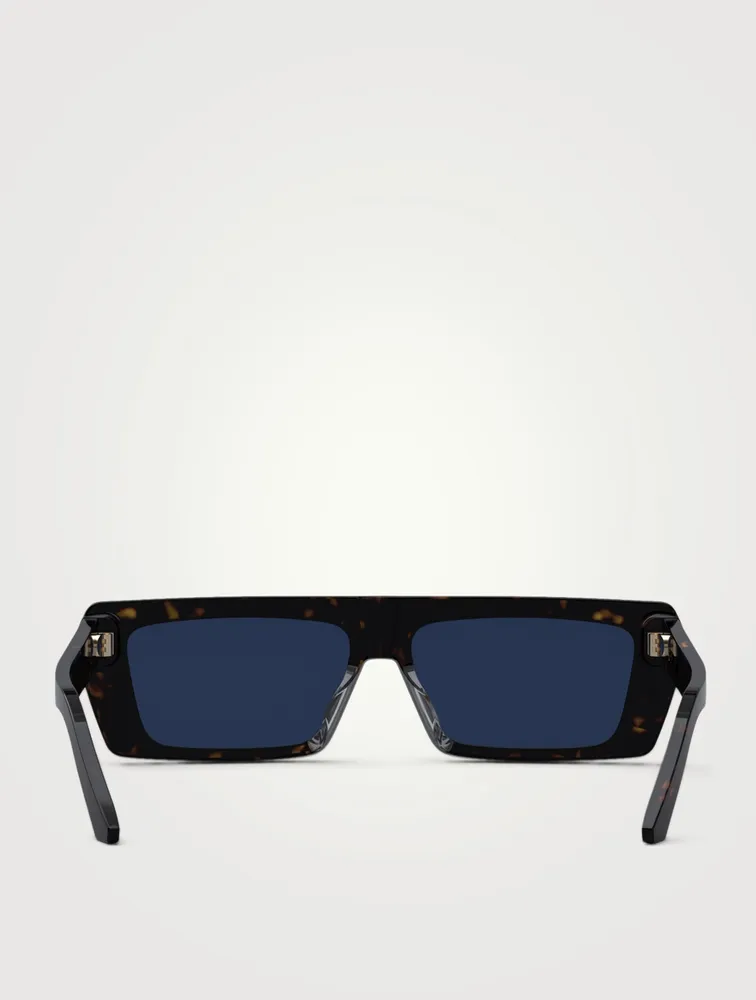 DiorSignature Flat-Top Rectangular Sunglasses