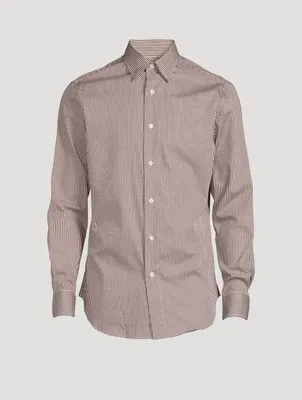 Cotton Shirt Grid Print