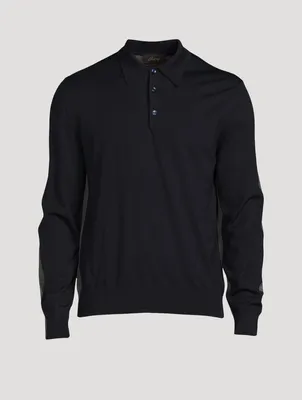 Cashmere And Silk Polo Sweater