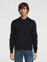 Cashmere And Silk Polo Sweater