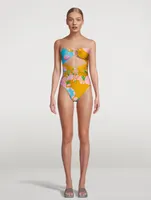 Teddy Double-Ring One-Piece Swimsuit