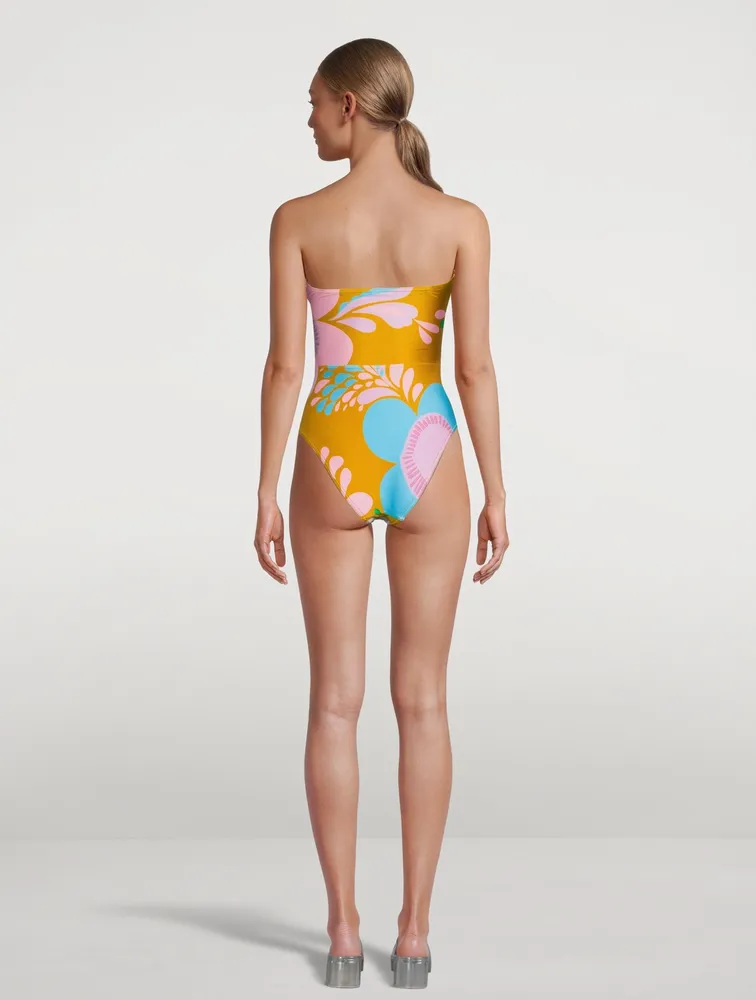 Teddy Double-Ring One-Piece Swimsuit