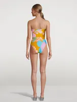 Teddy Double-Ring One-Piece Swimsuit