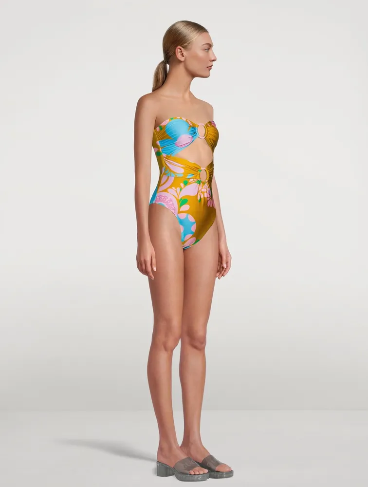Teddy Double-Ring One-Piece Swimsuit