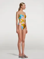 Teddy Double-Ring One-Piece Swimsuit