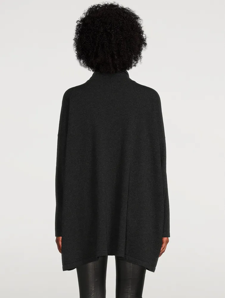 Scrunch-Neck Cashmere Sweater