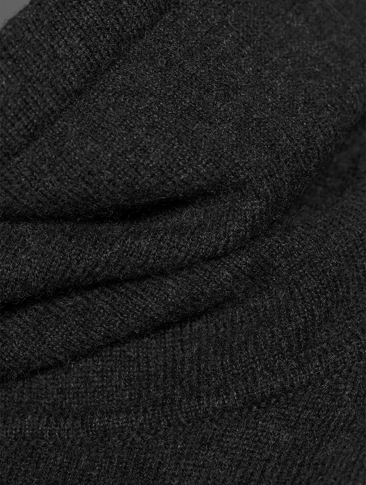 Scrunch-Neck Cashmere Sweater