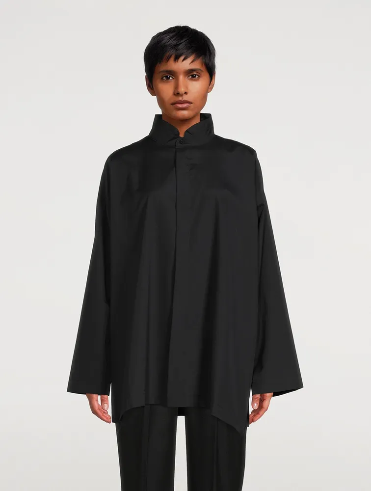 Cotton A-Line Shirt