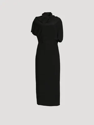 Elefina Silk Crepe Dress