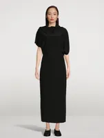 Elefina Silk Crepe Dress