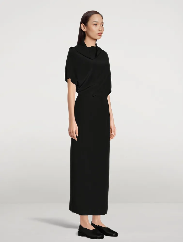 Elefina Silk Crepe Dress