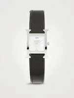 Heure H PM Single Tour Leather Strap Watch