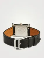 Heure H PM Single Tour Leather Strap Watch