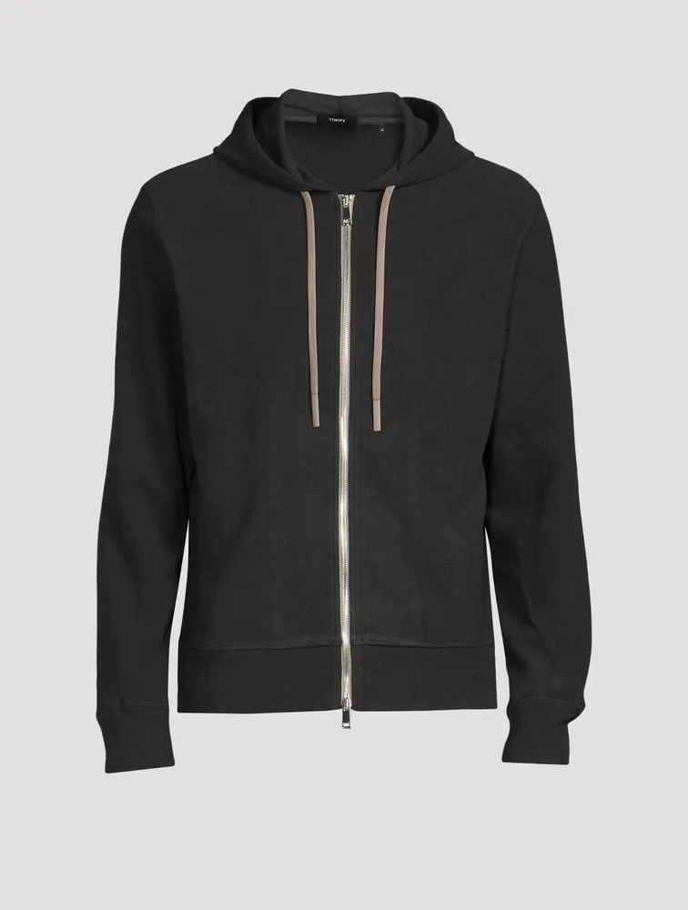 Zip-Front Terry Hoodie