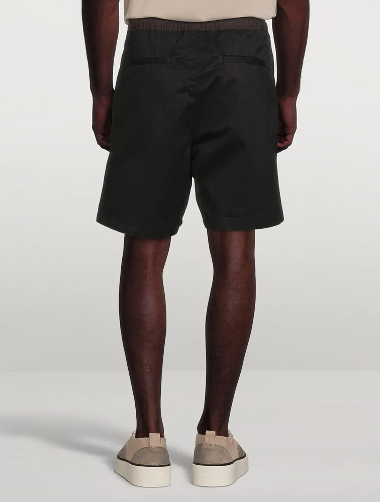 Drawstring Pleated Shorts