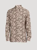 Long-Sleeve Shirt Antique Floral Print