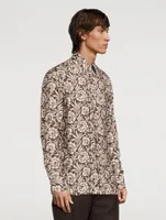 Long-Sleeve Shirt Antique Floral Print