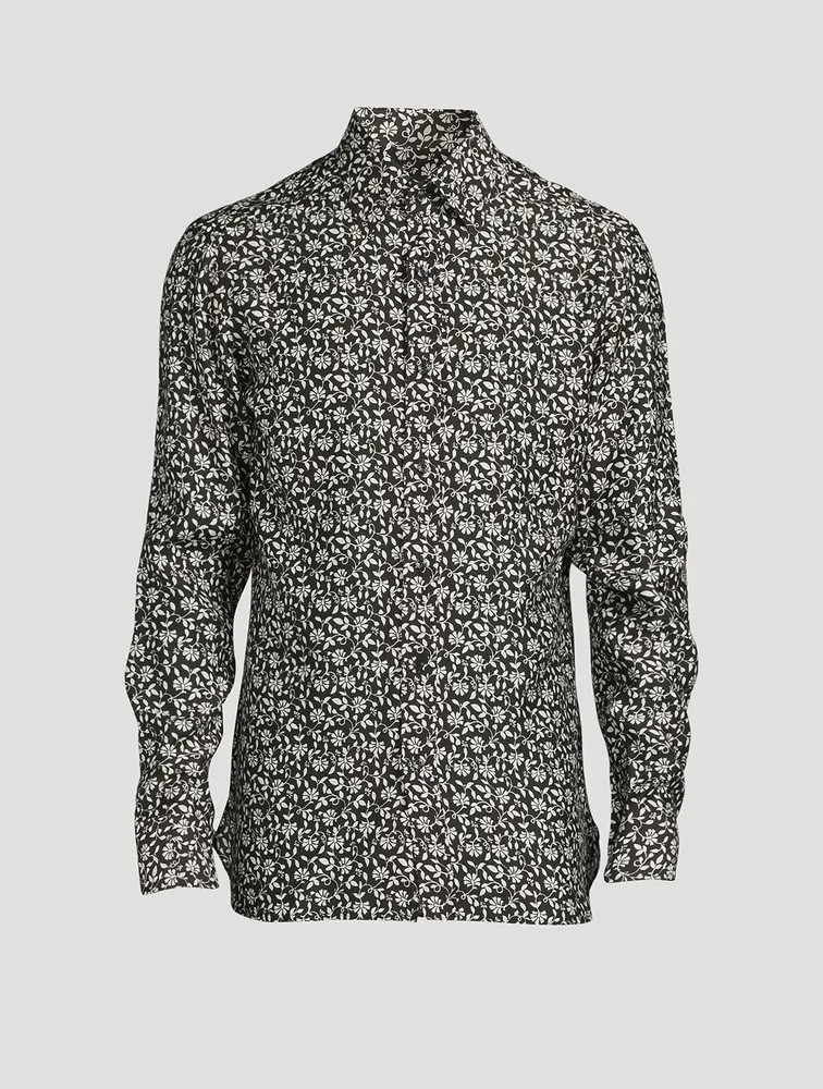 Long-Sleeve Shirt In Floral Print