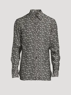 Long-Sleeve Shirt In Floral Print