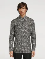 Long-Sleeve Shirt In Floral Print