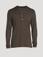 Long-Sleeve Henley Shirt