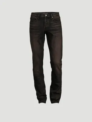 Washed Slim-Fit Jeans