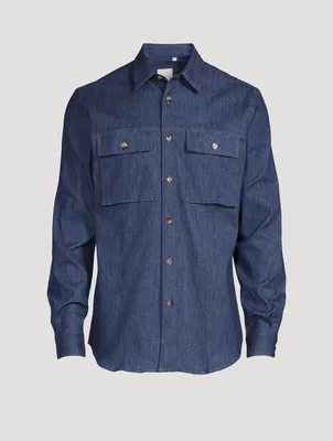 Stretch Denim Tailored Shirt