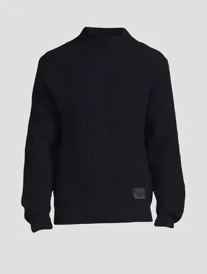 Wool Mockneck Sweater