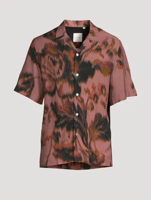 Camp Shirt Vintage Floral Print