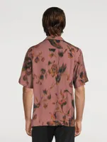 Camp Shirt Vintage Floral Print