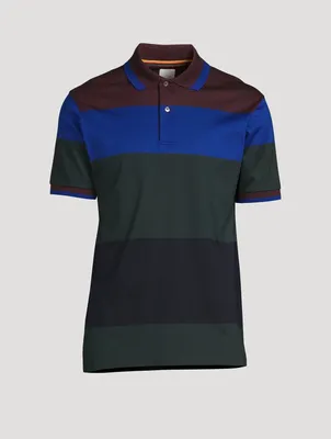 Colourblock Short-Sleeve Polo Shirt