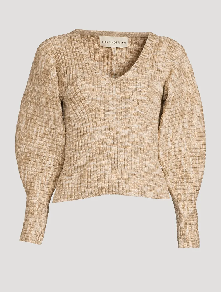 Olla Balloon-Sleeve Sweater