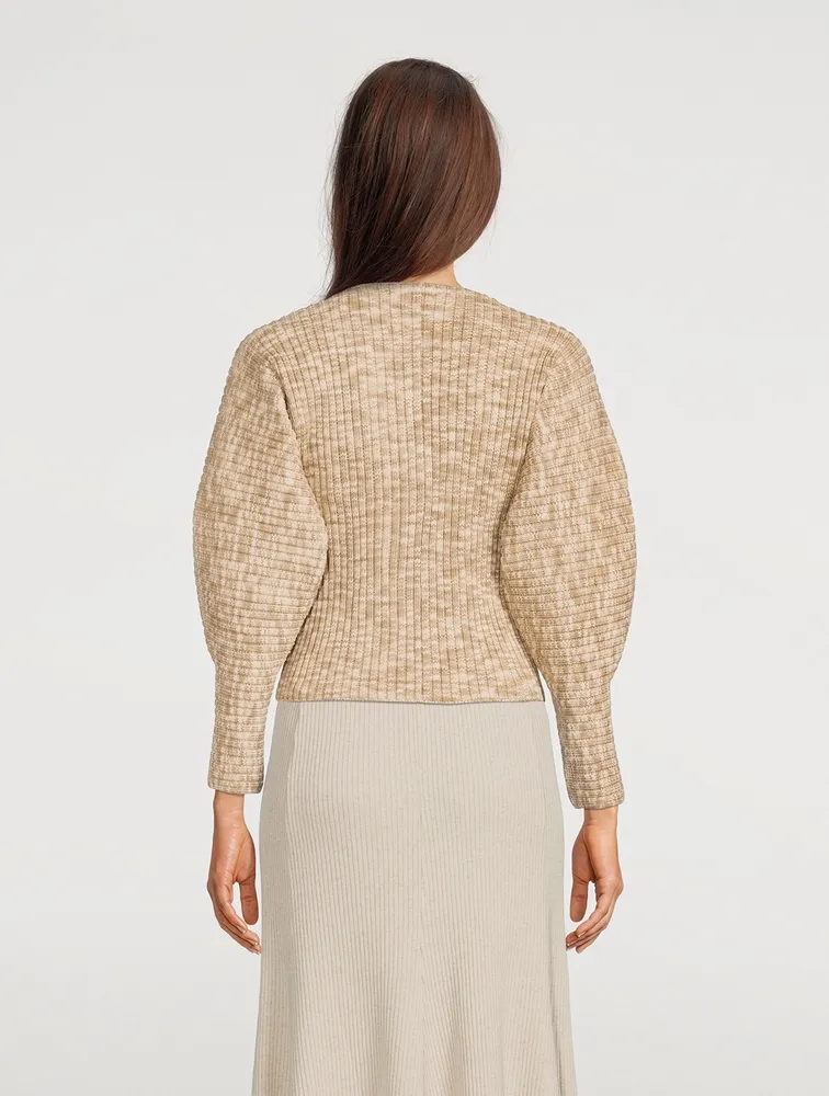 Olla Balloon-Sleeve Sweater