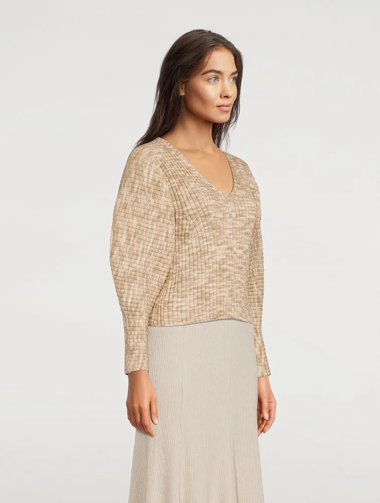 Olla Balloon-Sleeve Sweater