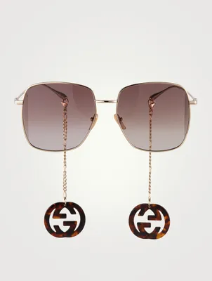 Square Sunglasses With Charms