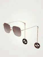 Square Sunglasses With Charms