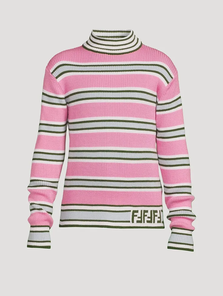 Kids Wool Sweater Striped Print