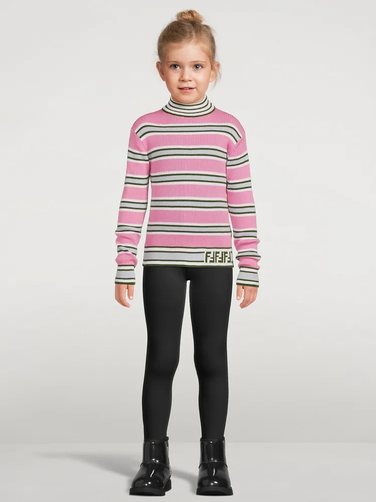 Kids Wool Sweater Striped Print