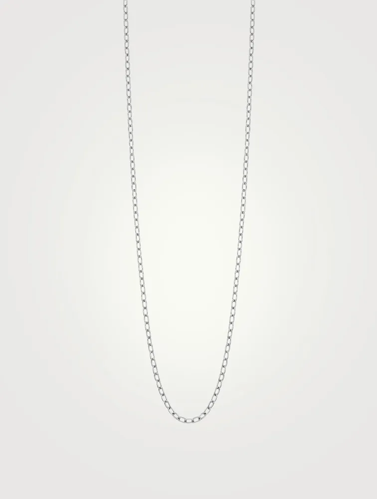 32-Inch 18K White Gold Necklace