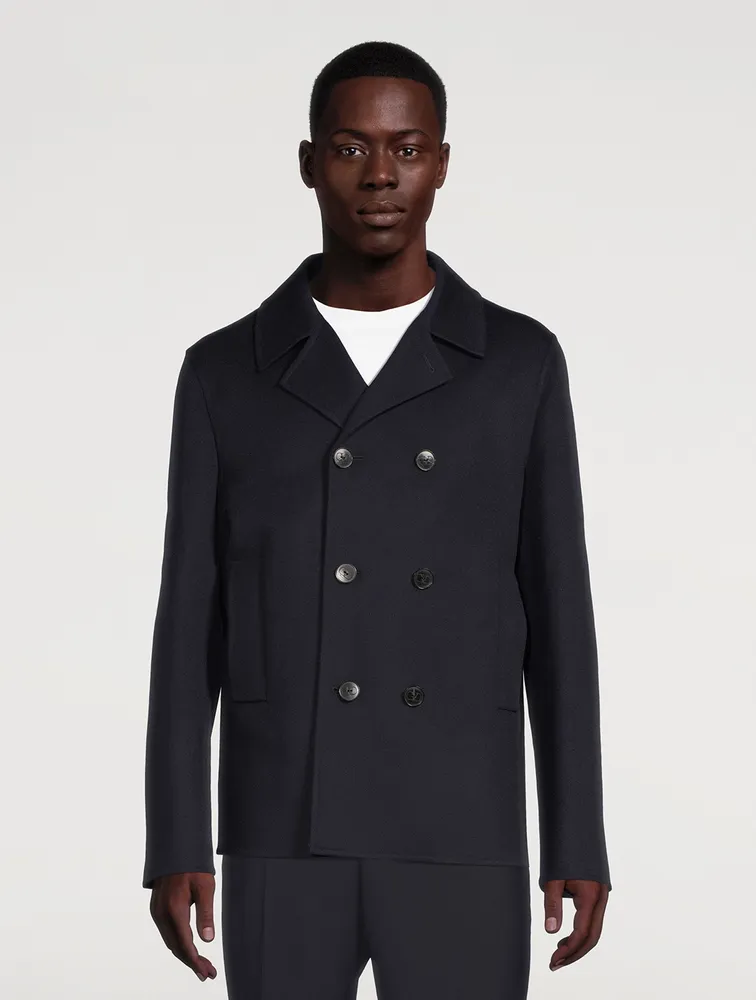 Wool And Cashmere Double-Breasted Jacket
