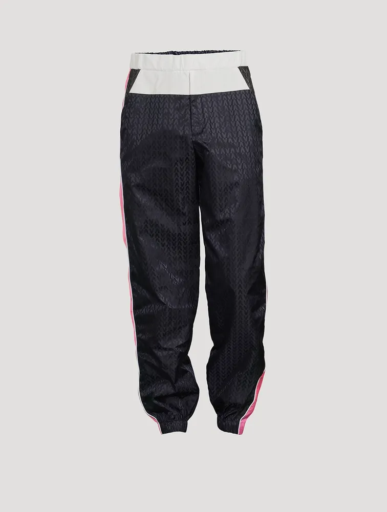 Optical Jacquard Jogger Pants