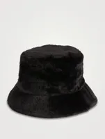 Tatum Faux Fur Bucket Hat