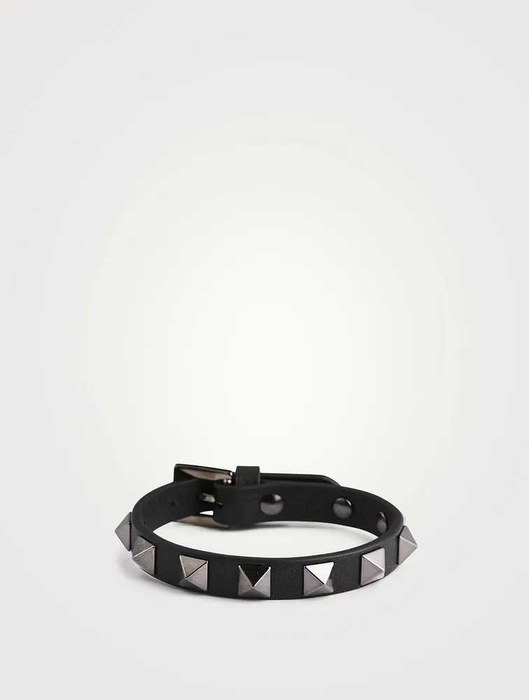 Rockstud Leather Strap Bracelet