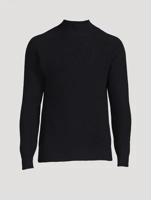 Wool Mockneck Sweater