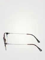 Round Optical Glasses With Blue Block Lenses